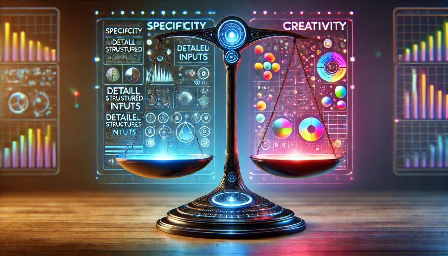 Weighted Prompts: Balancing Specificity and Creativity